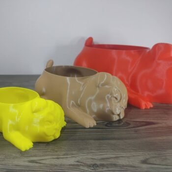 Pug Dog Planter - Select Size & Colour