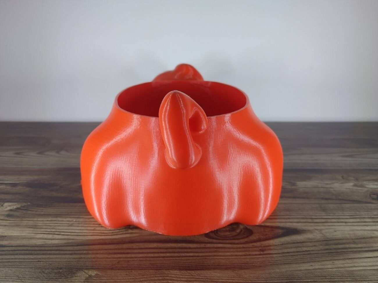Jamie Creates 3D Printed Animal Planter Dog Red Large Rear Pug Dog Planter - Select Size & Colour