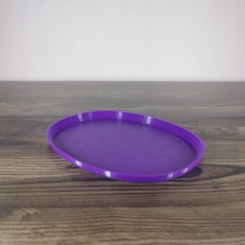 Jamie Creates 3D Printed Animal Planter Dog Small Purple Saucer Pug Dog Saucer - Select Size