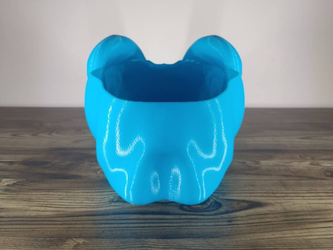 Jamie Creates 3D Printed Animal Planter Dragon Light Blue Large Rear Dragon Planter - Select Size & Colour