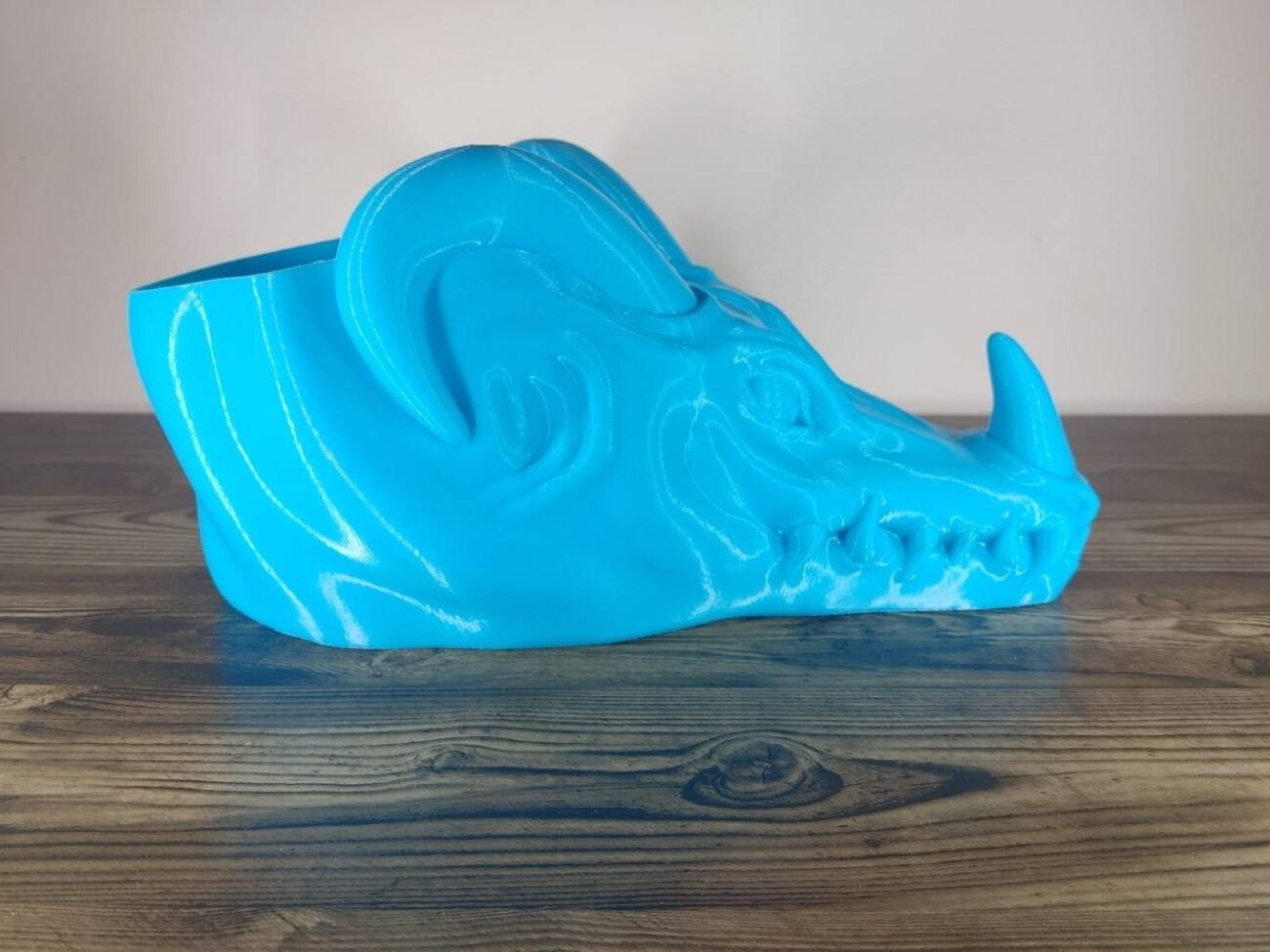 Jamie Creates 3D Printed Animal Planter Dragon Light Blue Large Side Dragon Planter - Select Size & Colour