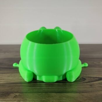 Jamie Creates 3D Printed Animal Planter Frog Green Medium Rear Frog Planter - Select Size & Colour