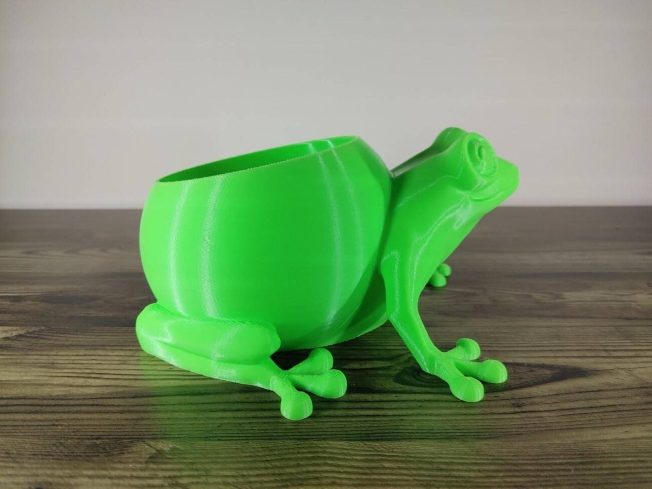 Jamie Creates 3D Printed Animal Planter Frog Green Medium Side Frog Planter - Select Size & Colour