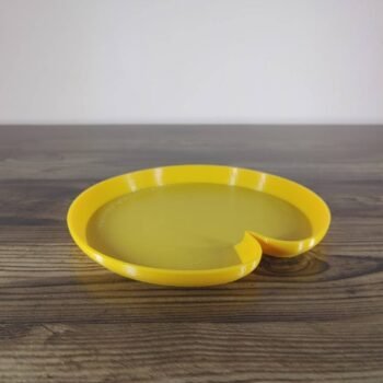 Jamie Creates 3D Printed Animal Planter Frog Small Yellow Saucer Frog Saucer - Select Size