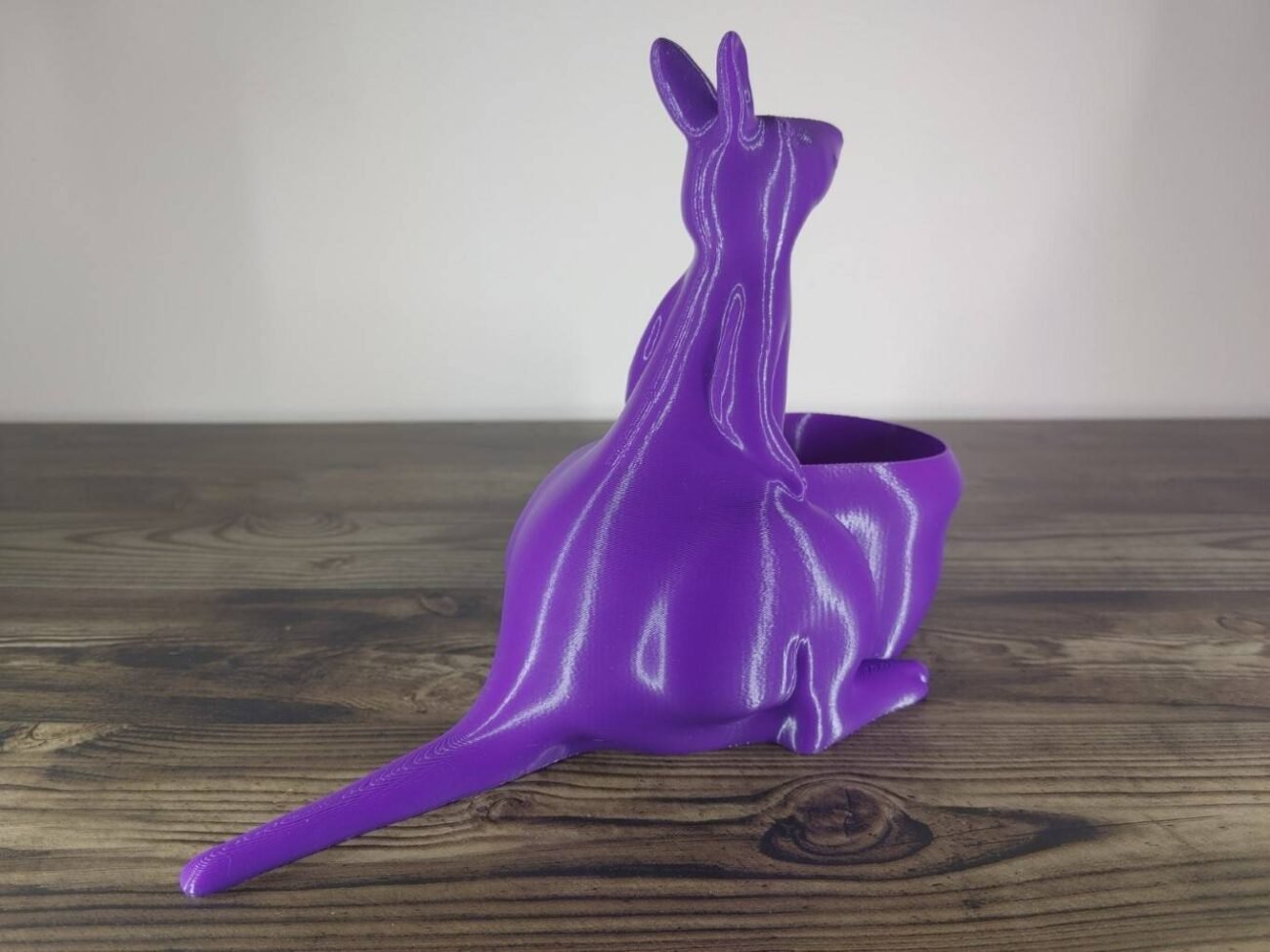 Jamie Creates 3D Printed Animal Planter Kangaroo Purple Medium Rear Angle Kangaroo Planter - Select Size & Colour