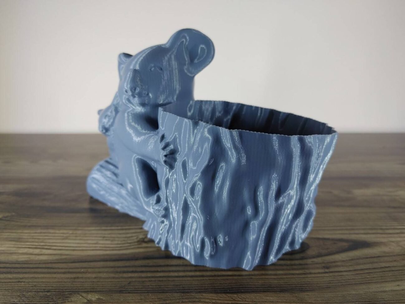 Jamie Creates 3D Printed Animal Planter Koala Grey Medium Front Angle Koala Planter - Select Size & Colour
