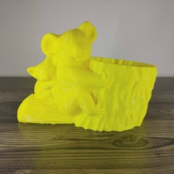 Jamie Creates 3D Printed Animal Planter Koala Yellow Medium Side Koala Planter - Select Size & Colour