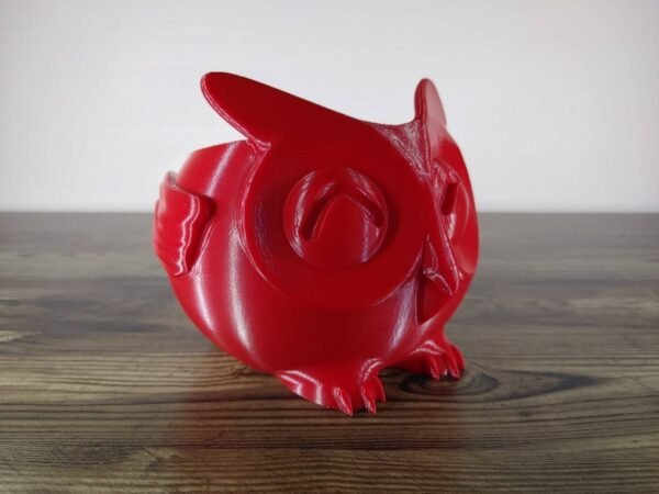 Jamie Creates 3D Printed Animal Planter Owl Fire Engine Red Medium Front Angle Owl Planter - Select Size & Colour