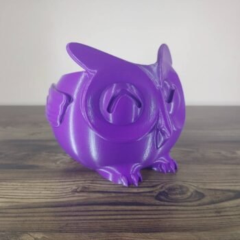 Jamie Creates 3D Printed Animal Planter Owl Purple Medium Front Angle Owl Planter - Select Size & Colour