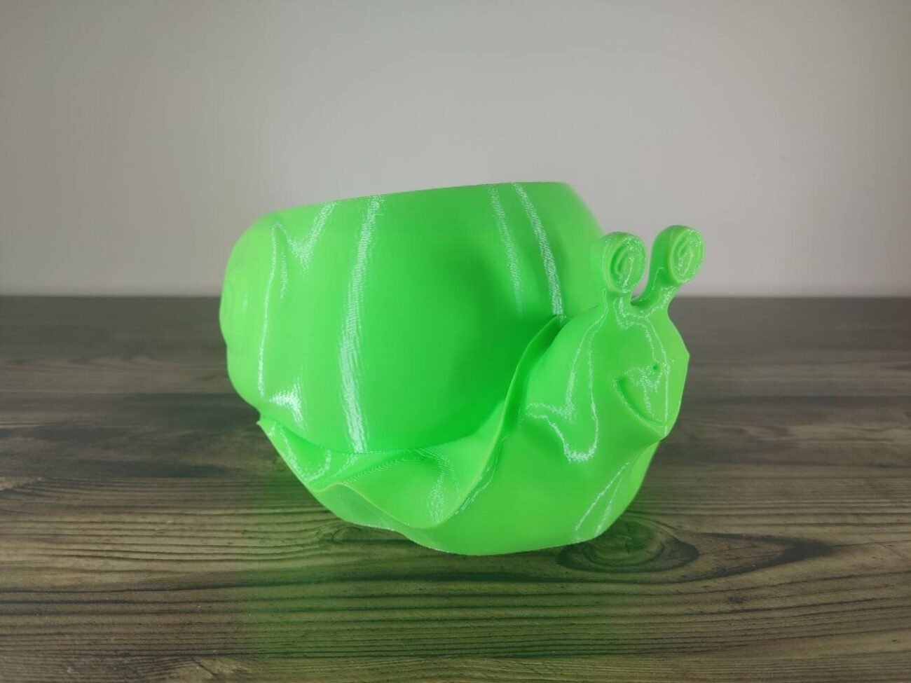 Jamie Creates 3D Printed Animal Planter Snail Green Medium Front Angle Snail Planter - Select Size & Colour