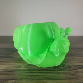 Jamie Creates 3D Printed Animal Planter Snail Green Medium Front Angle Snail Planter - Select Size & Colour