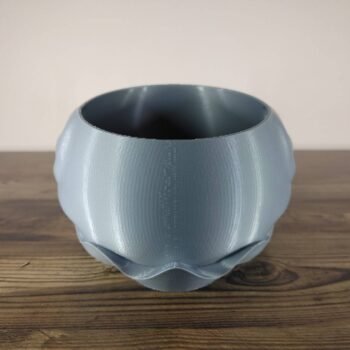 Jamie Creates 3D Printed Animal Planter Snail Silver Medium Rear Snail Planter - Select Size & Colour