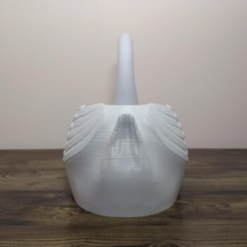Jamie Creates 3D Printed Animal Planter Swan Curved Large Rear Swan Curved Planter - Select Size & Colour