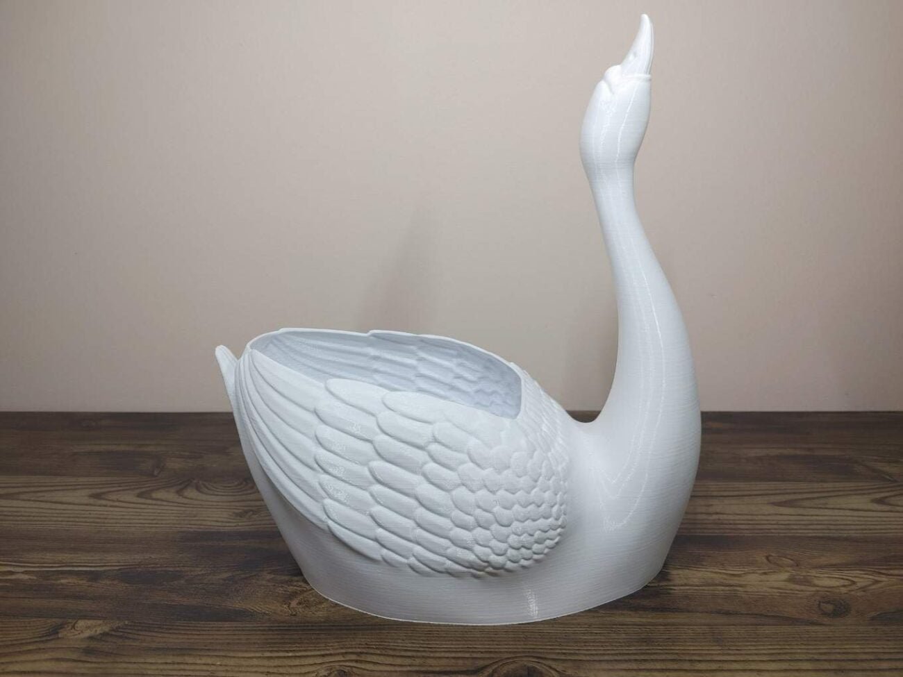 Jamie Creates 3D Printed Animal Planter Swan Straight Large Front Side Swan Straight Planter - Select Size & Colour