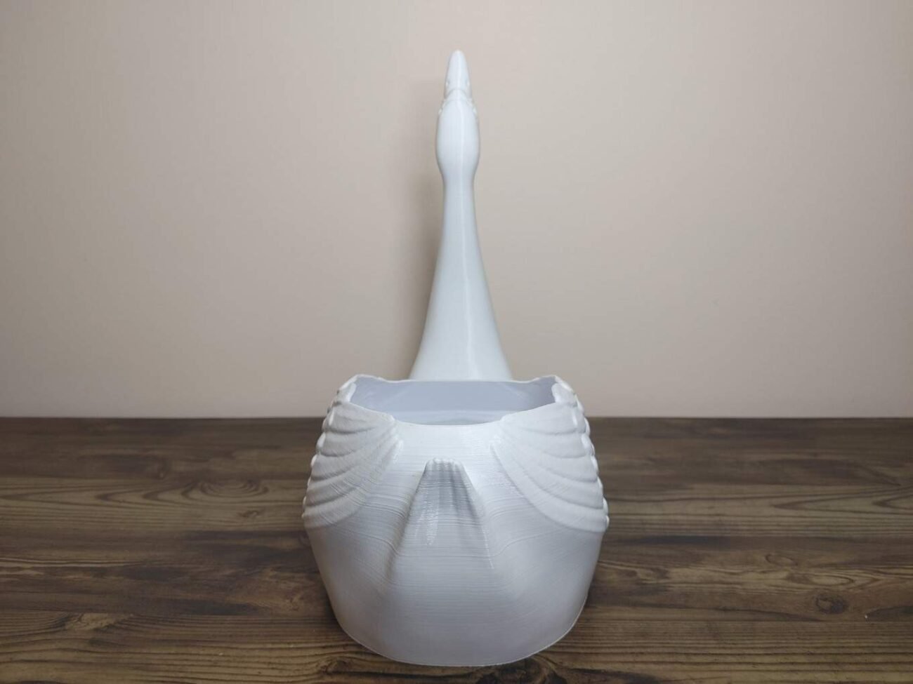 Jamie Creates 3D Printed Animal Planter Swan Straight Large Rear Swan Straight Planter - Select Size & Colour
