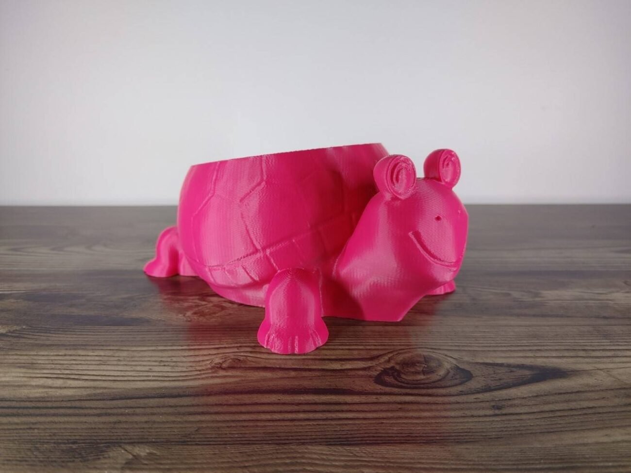 Jamie Creates 3D Printed Animal Planter Tortoise Magenta Medium Front Angle Tortoise Planter - Select Size & Colour