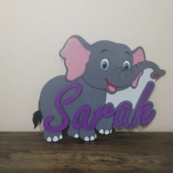 Elephant - Name Plaque