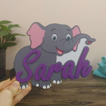 Elephant - Name Plaque
