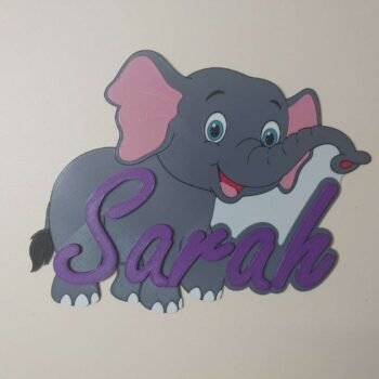 Elephant - Name Plaque