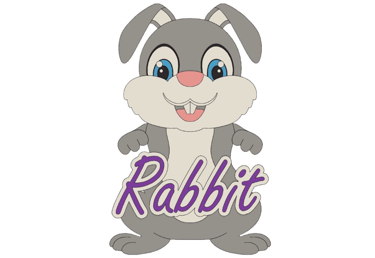 Rabbit - Name Plaque