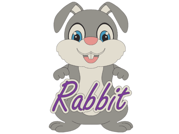 Rabbit - Name Plaque