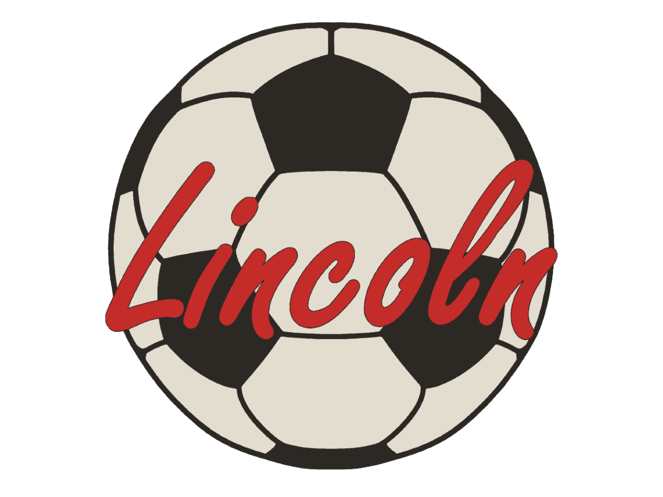 Jamie Creates 3D Printed Name Plaques Soccer Ball Lincoln Red Render Soccer Ball - Name Plaque
