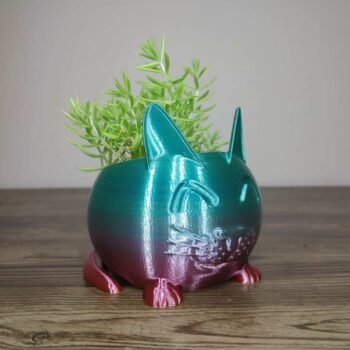 Cat Planter - Rapid Rainbow - Select Size