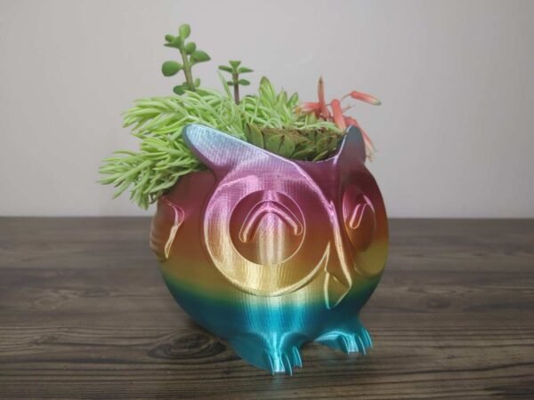 Owl Planter - Rapid Rainbow - Select Size