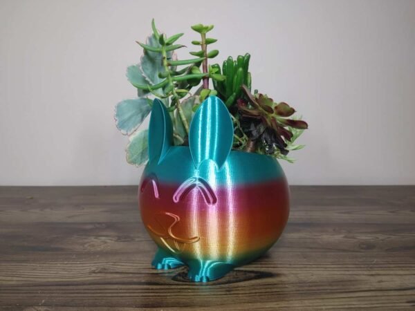 Rabbit Planter - Rapid Rainbow - Select Size