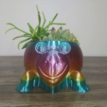 Tortoise Planter - Rapid Rainbow - Select Size