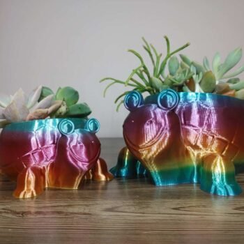 Tortoise Planter - Rapid Rainbow - Select Size