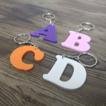 Single Letter Keychain - Single Letter Style