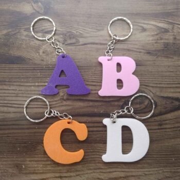 Single Letter Keychain - Single Letter Style