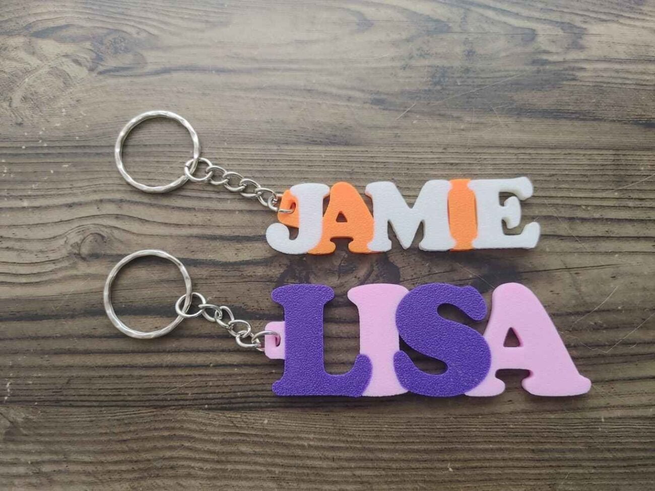 Name Tag Keychain - Bubbly Style