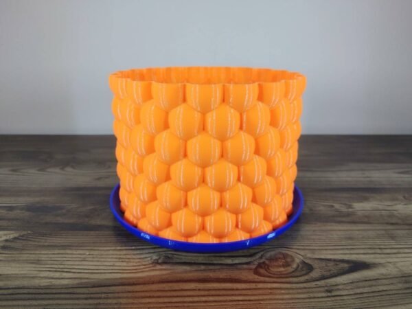 Jamie Creates 3D Printed Vase Planter Bubbly Large with Saucer Bubbly Saucer - Select Size