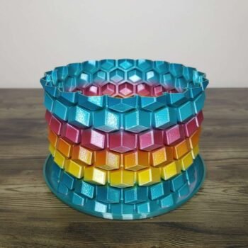 Honeycomb Vase Rapid Rainbow - Select Size