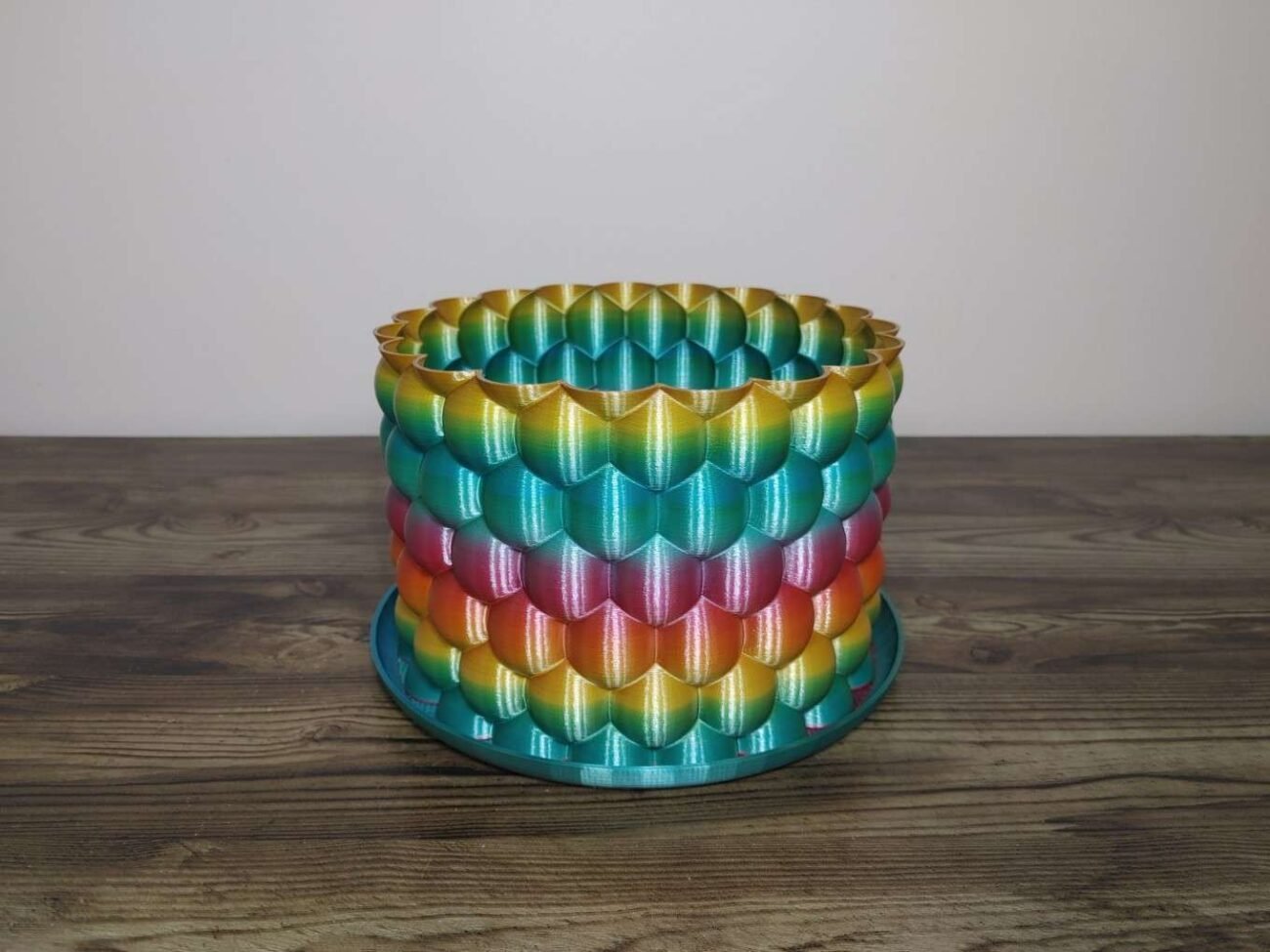 Jamie Creates 3D Printed Vase Planter Bubbly Rapid Rainbow XXL Bubbly Vase Rapid Rainbow - Select Size