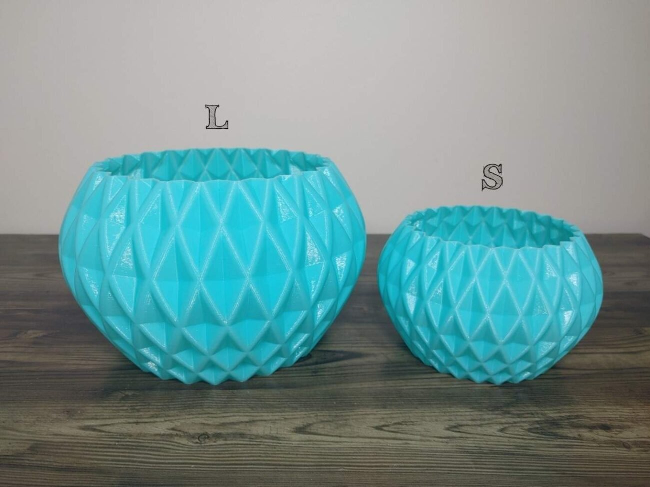 Jamie Creates 3D Printed Vase Planter Diamond Medium Set of 2 Diamond Vase - Select Size