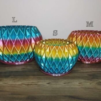 Diamond Vase Rapid Rainbow - Select Size