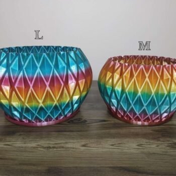 Diamond Vase Rapid Rainbow - Select Size