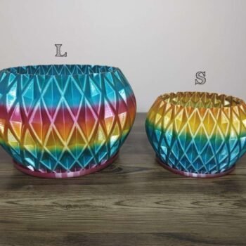 Diamond Vase Rapid Rainbow - Select Size