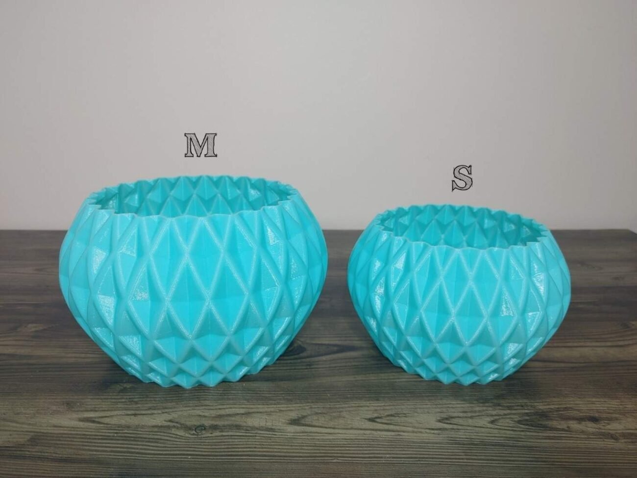 Jamie Creates 3D Printed Vase Planter Diamond Small Set of 2 Diamond Vase - Select Size