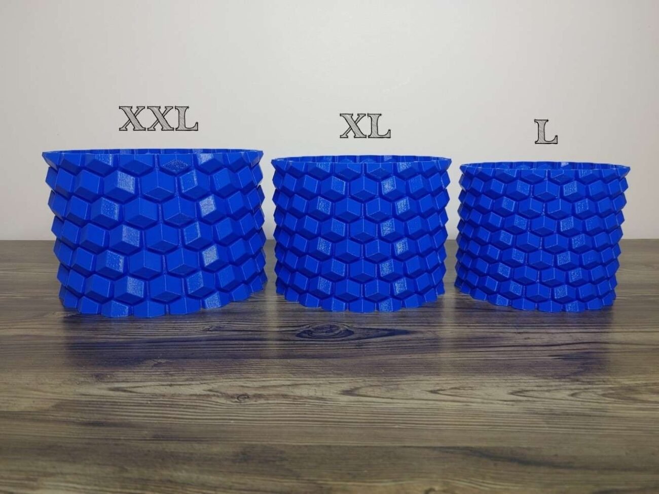 Jamie Creates 3D Printed Vase Planter Honeycomb Large Set of 3 Honeycomb Saucer - Select Size