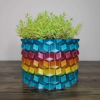 Honeycomb Vase Rapid Rainbow - Select Size