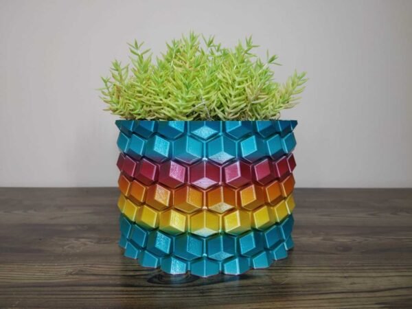 Honeycomb Vase Rapid Rainbow - Select Size