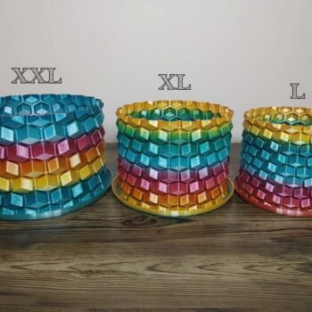 Honeycomb Vase Rapid Rainbow - Select Size