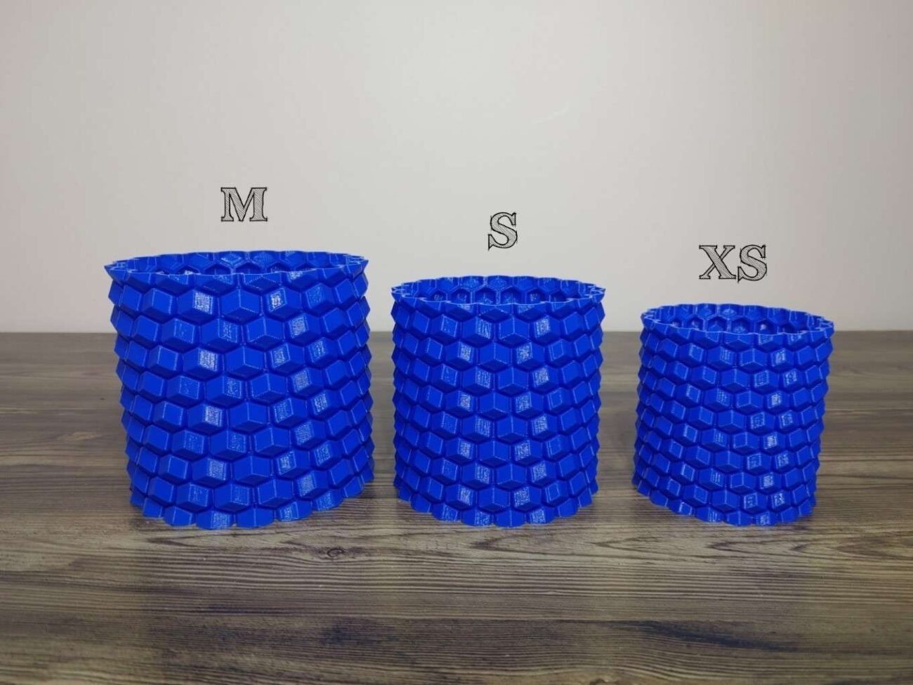 Jamie Creates 3D Printed Vase Planter Honeycomb Small Set of 3 Honeycomb Saucer - Select Size