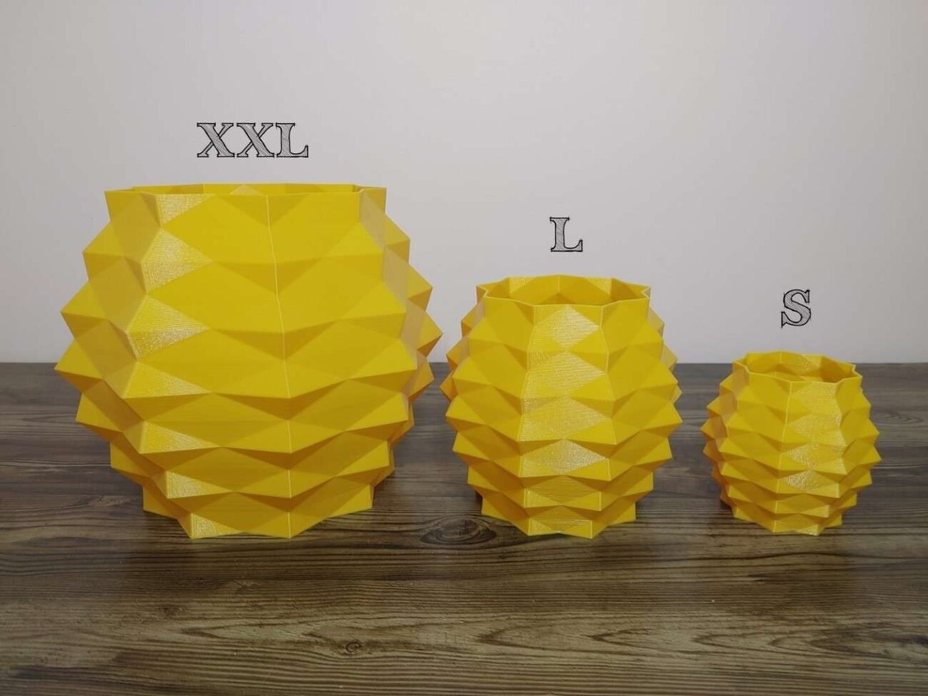 Jamie Creates 3D Printed Vase Planter Pineapple Large Set of 3 Pineapple Vase - Select Size