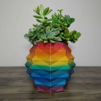 Pineapple Vase Rapid Rainbow - Select Size