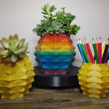 Pineapple Vase Rapid Rainbow - Select Size
